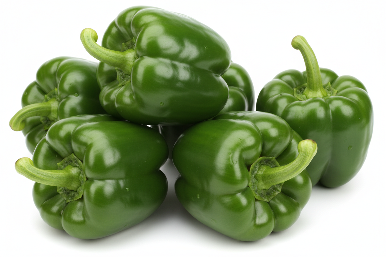 Fresh Green Bell Peppers